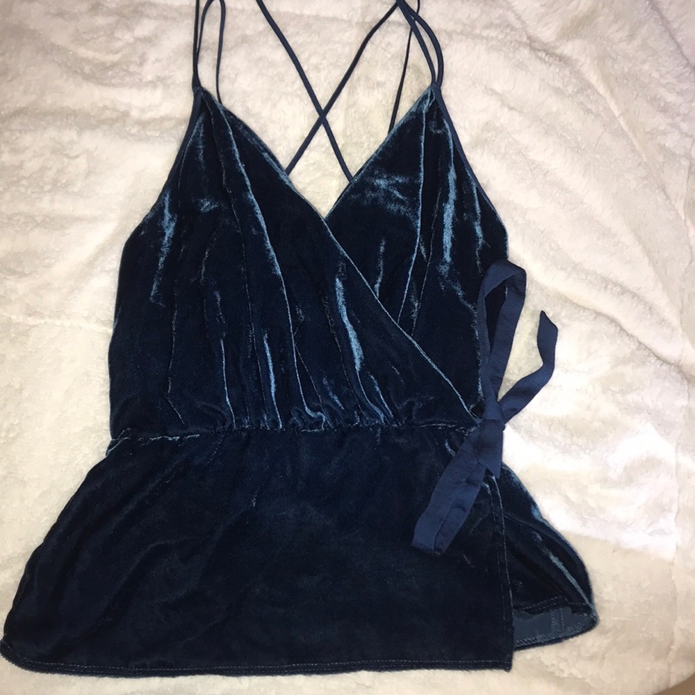 Express Velvet Wrap Camisole